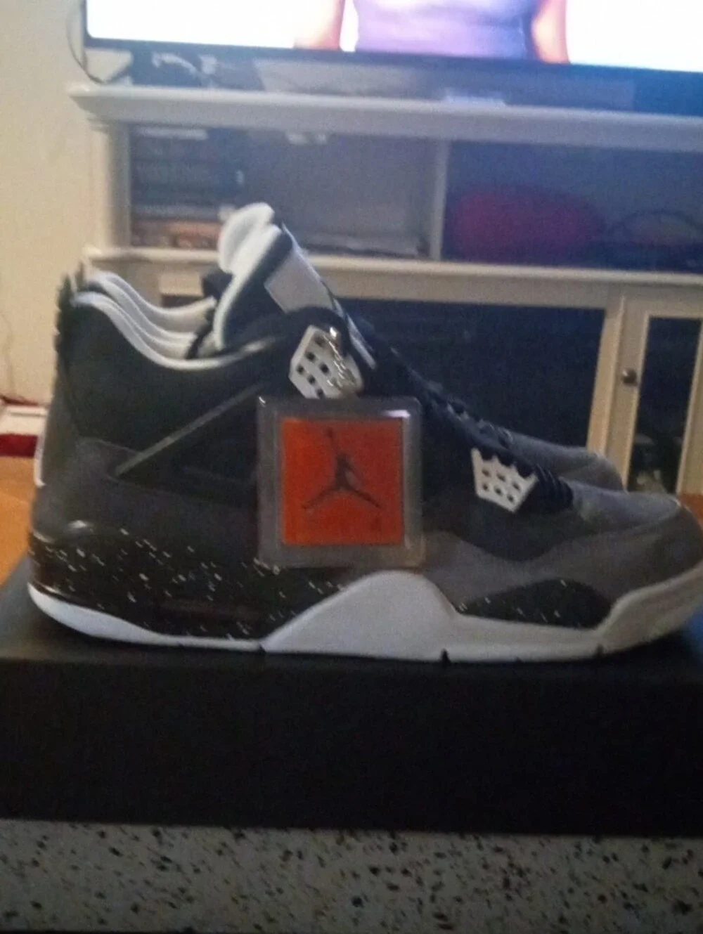 Men's Black &Grey Retro Basketball Sneakers